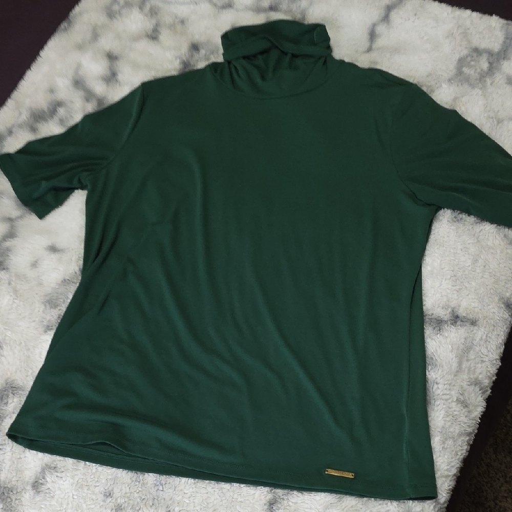 Michael Kors Green Turtleneck Tunic